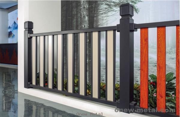 Aluminium deck railing